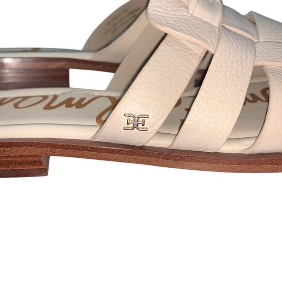 SAM EDELMAN • Linen Leather Dina Fisherman Mule sz 9.5 - Picture 5 of 10